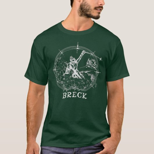 Snow Ski Breckenridge  Retro Snow Skiing T-shirt (Voorkant)