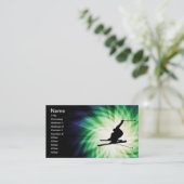 Snow Ski Gift Visitekaartje (Staand voorkant)