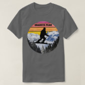 Snow Ski Granite Peak Skiing Fields Wisconsin Amer T-shirt (Design voorkant)