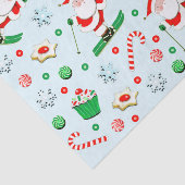 Snow Ski Holiday-kerstcadeaupapier Tissuepapier (Detail)