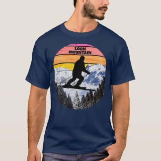 Snow Ski Loon Mountain Skiing Fields New Hampshire T-shirt