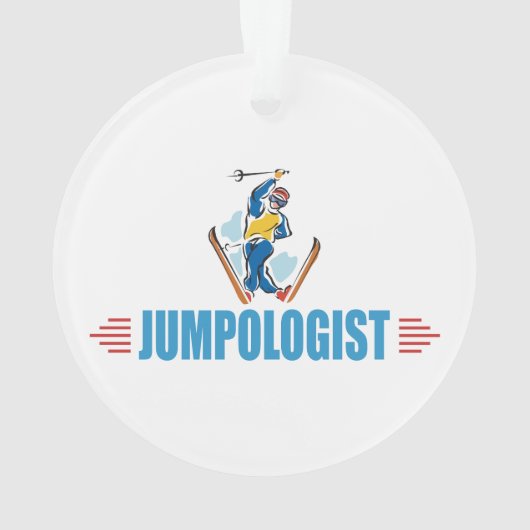 Snow Ski Lover Ornament (achterkant)