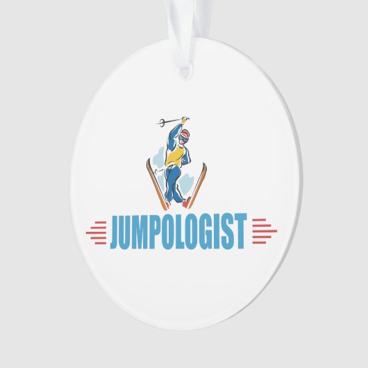 Snow Ski Lover Ornament (voorkant)