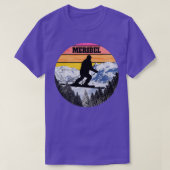 Snow Ski Meribel Skiing Fields Frankrijk T-shirt (Design voorkant)