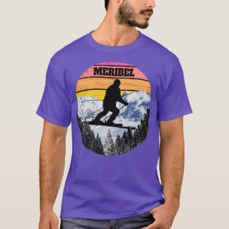 Snow Ski Meribel Skiing Fields Frankrijk T-shirt