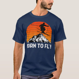Snow Ski Mountain Skier Downhill Skirip Trip Ski L T-shirt