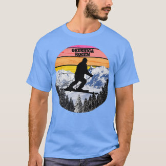 Snow Ski Okushiga Kogen Skiing Fields Honshu Islan T-shirt