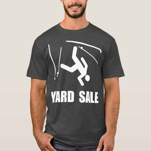 Snow Ski Yard Sale Funny T-shirt (Voorkant)