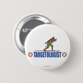 Snow Skiing Biathlon Ronde Button 5,7 Cm (Voorkant /achterkant)