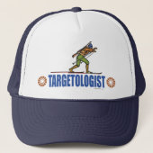 Snow Skiing Biathlon Trucker Pet (Voorkant)