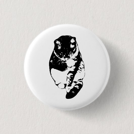 Snow-Soft Kitty Pin Ronde Button 3,2 Cm (Voorkant)