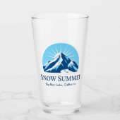 Snow Summit California skigebied souvenir Glas (Voorkant)