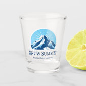 Snow Summit California skigebied souvenir Shot Glas (Voorkant)