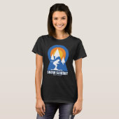 Snow Summit Ski Sunset Retro T-shirt (Voorkant volledig)