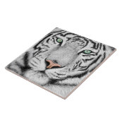 Snow Tiger Face Tegeltje (Zijkant)