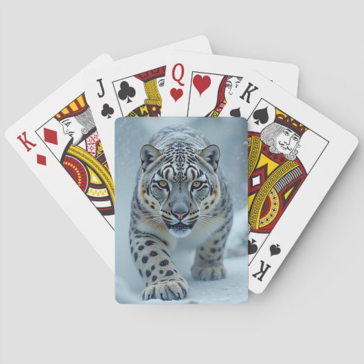 Snow Tiger  Pokerkaarten (Achterkant)
