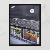 Snow Town Painting by Alfred Fox Briefkaart (Voorkant)