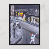 Snow Town Painting by Alfred Fox Briefkaart (Voorkant)