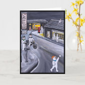 Snow Town Painting by Alfred Fox Kaart (Gele Bloem)