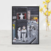 Snow Town Painting by Alfred Fox Kaart (Gele Bloem)