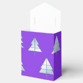 Snow Trees Elegant Winter Bedankdoosjes (Geopend)