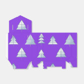 Snow Trees Elegant Winter Bedankdoosjes (Uitgevouwen)