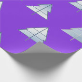 Snow Trees Elegant Winter Cadeaupapier (Hoek)