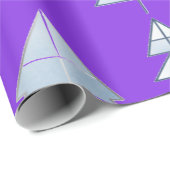 Snow Trees Elegant Winter Cadeaupapier (Rol Hoek)