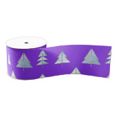 Snow Trees Elegant Winter Grosgrain Lint (Spoel)