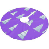 Snow Trees Elegant Winter Kerstboom Rok (Gekanteld)