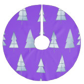 Snow Trees Elegant Winter Kerstboom Rok (Voorkant)