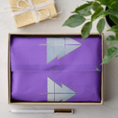 Snow Trees Elegant Winter Tissuepapier (Geschenk)