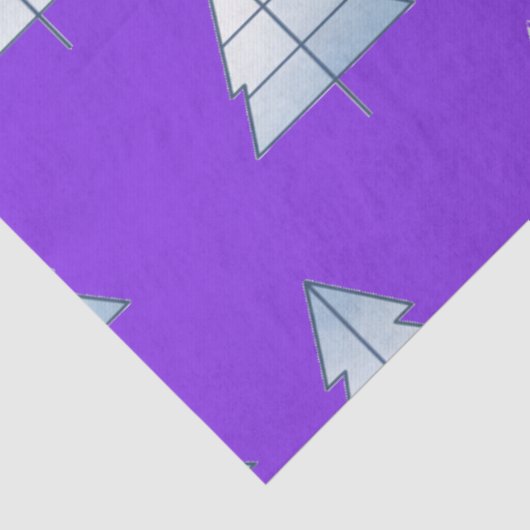 Snow Trees Elegant Winter Tissuepapier (Detail)