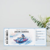 Snow Tubing Gift Certificate Kaart (Staand voorkant)