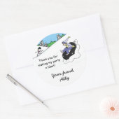 Snow Tubing Verjaardagsfeestje Favor Bag Sticker M (Envelop)