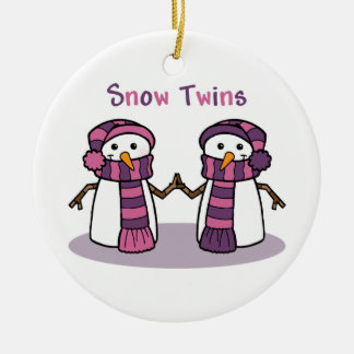 Snow Twins Girls Keramisch Ornament