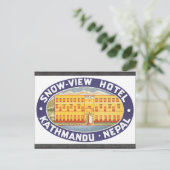 Snow-Uitzicht Hotel Kathmandu Nepal, Briefkaart (Staand voorkant)