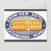 Snow-Uitzicht Hotel Kathmandu Nepal,  Briefkaart (Voorkant)