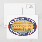 Snow Uitzicht Hotel Kathmandu Nepal Briefkaart (Voorkant / Achterkant)