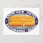 Snow Uitzicht Hotel Kathmandu Nepal Briefkaart (Voorkant)