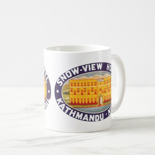 Snow Uitzicht Hotel Kathmandu Nepal Koffiemok (Voorkant rechts)