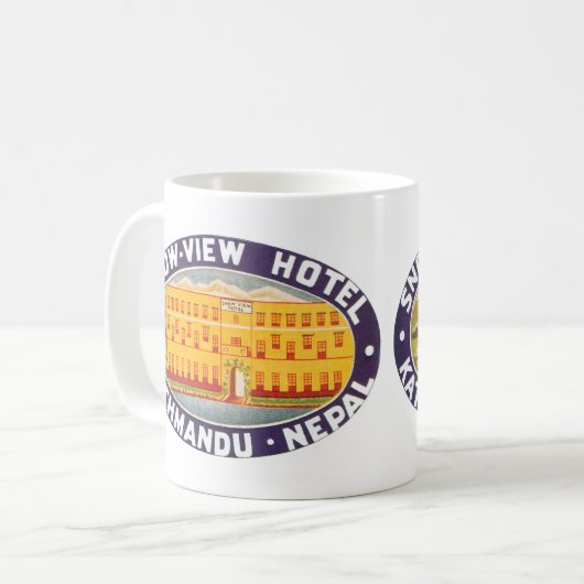 Snow Uitzicht Hotel Kathmandu Nepal Koffiemok (Voorkant links)