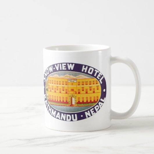 Snow Uitzicht Hotel Kathmandu Nepal Koffiemok (Rechts)