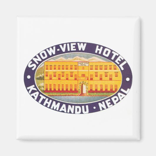 Snow Uitzicht Hotel Kathmandu Nepal Magneet (Voorkant)