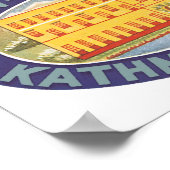 Snow Uitzicht Hotel Kathmandu Nepal Poster (Hoek)