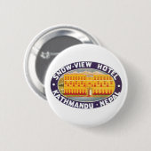 Snow Uitzicht Hotel Kathmandu Nepal Ronde Button 5,7 Cm (Voorkant /achterkant)