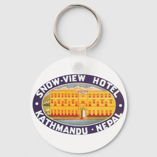 Snow Uitzicht Hotel Kathmandu Nepal Sleutelhanger (Voorkant)