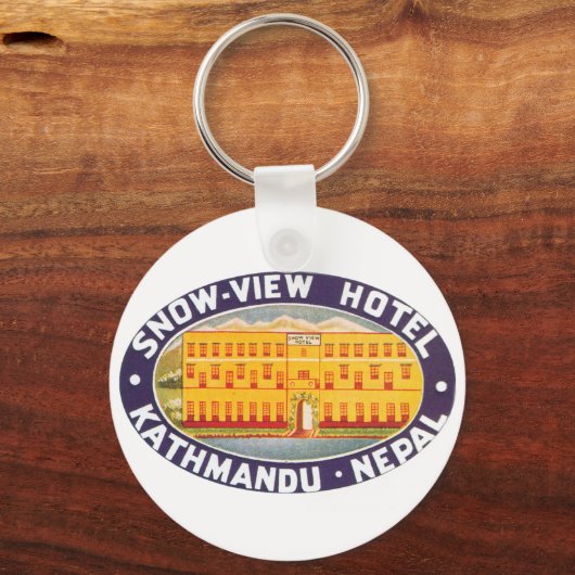 Snow Uitzicht Hotel Kathmandu Nepal Sleutelhanger (Voorkant)