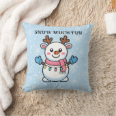 Snow Veel Plezier | Cute Winter Kussen (Deken)