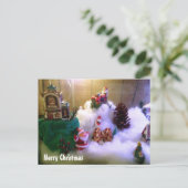 Snow Village Feestdagenkaart (Staand voorkant)